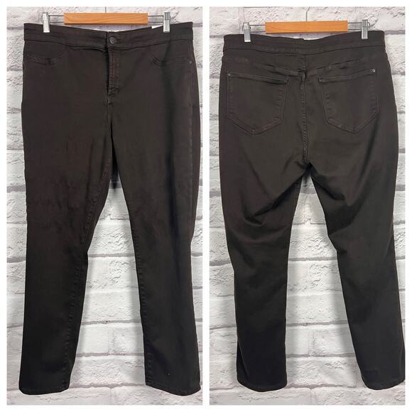 NYDJ Denim - NYDJ Women's 16 Brown Lift Tuck Technology Janice Leggings Super Sculpting Jeans